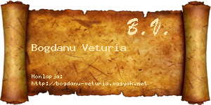 Bogdanu Veturia névjegykártya